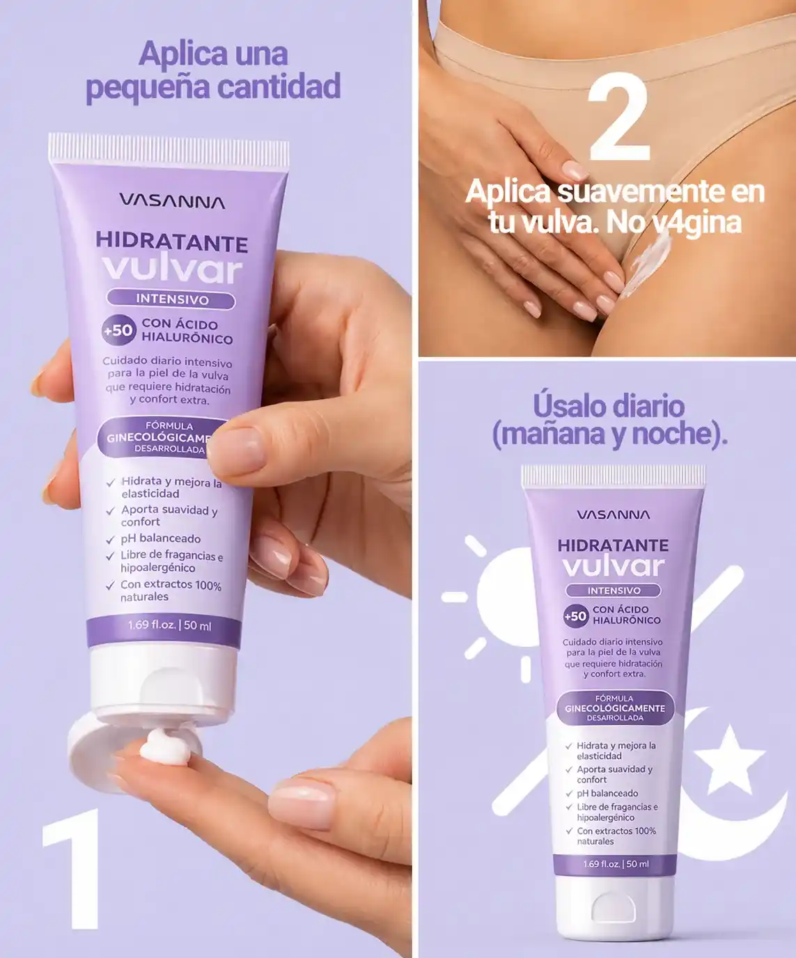 Hidratante Íntimo Con Ácido Hialurónico +50 / 50 ml